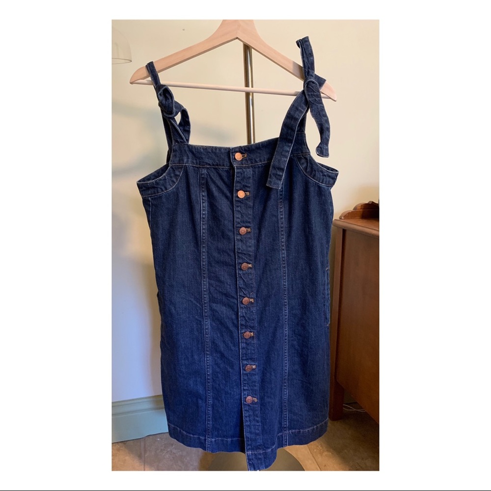Madewell denim overall dress